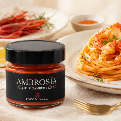 Red prawn bisque from Mazara, Sicily 90g