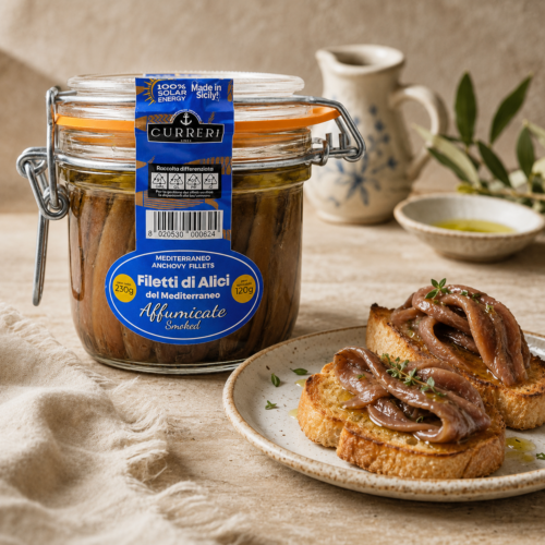 Smoked anchovy fillets